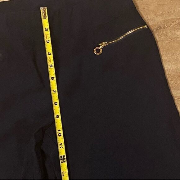 Susan Graver Women’s Knit Blue Size 4 Straight Leg Pull on Pants - Picture 5 of 9